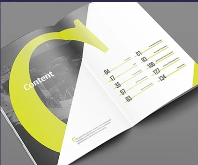 content magazine design