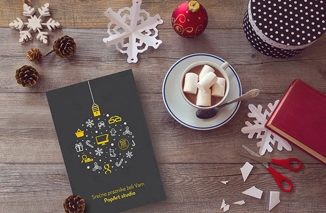 GraviDigital studio greeting card