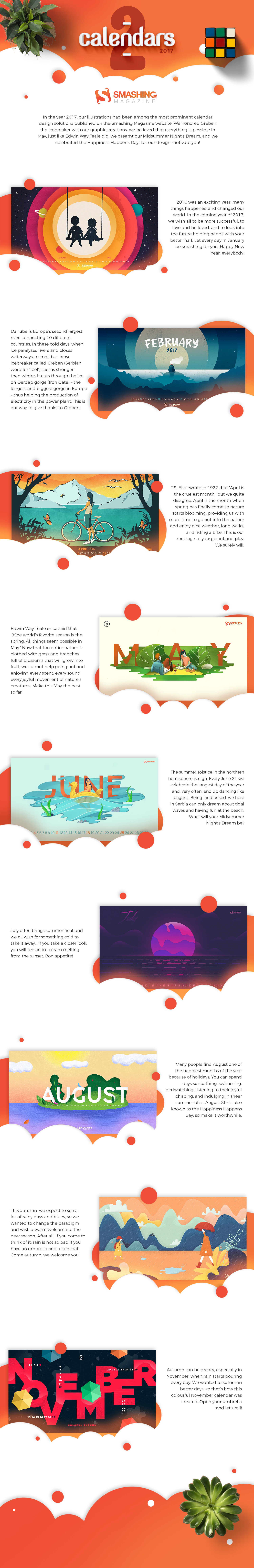 calendar design collection 2017