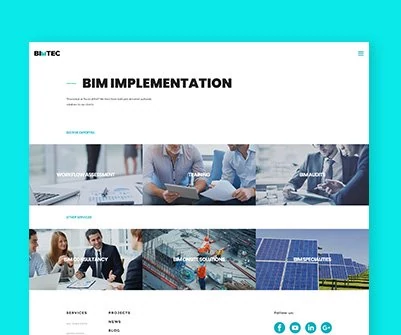 bimtec website design